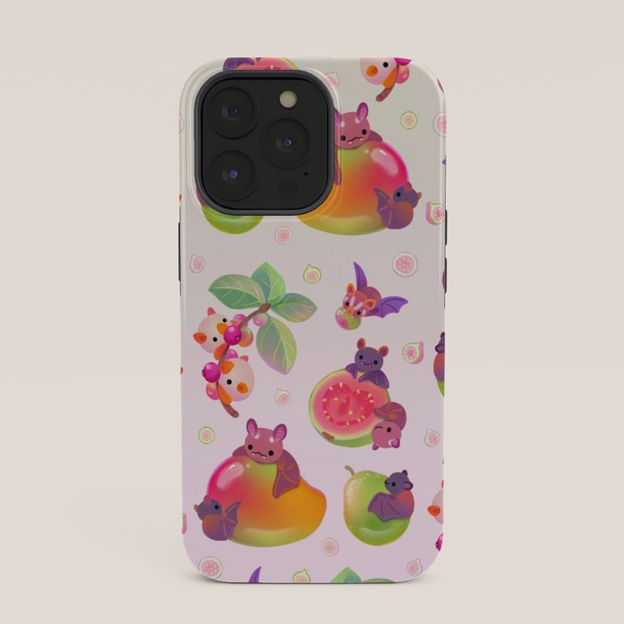 Fruit and bat - pastel iPhone Case Gallery Image 35