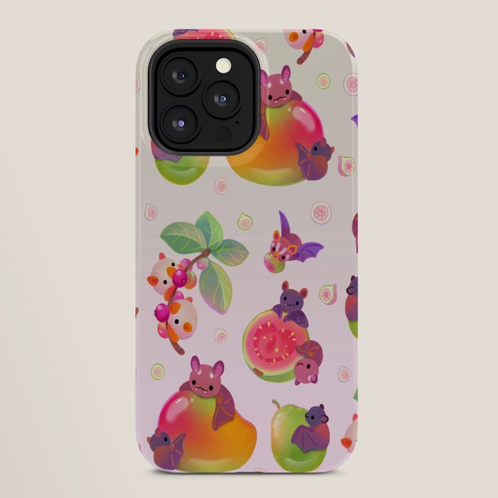 Fruit and bat - pastel iPhone Case Gallery Image 28