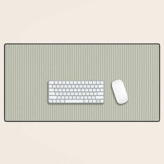 Lines #6 (Sage Green) Desk Mat Gallery Image 1