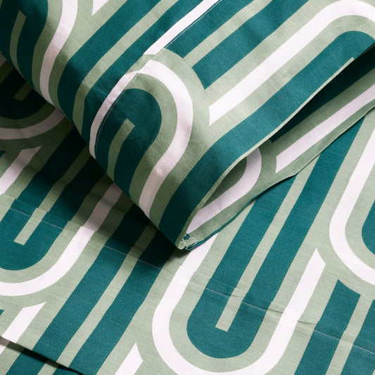 Bauhaus Brussels Brushed Cotton Sheet Set