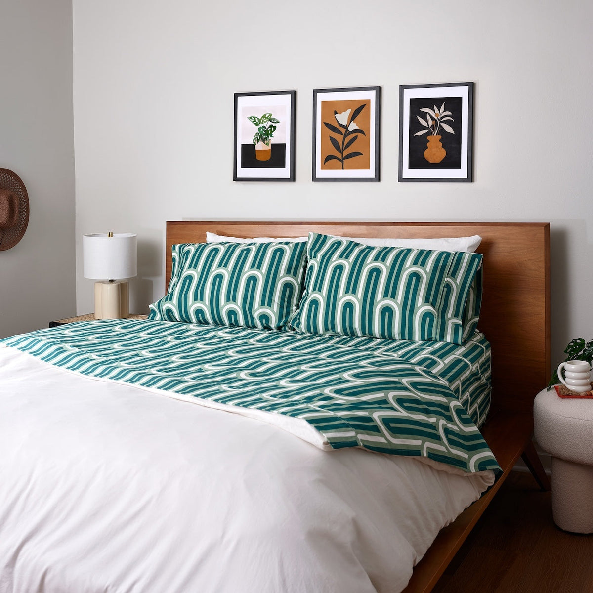 Bauhaus Brussels Brushed Cotton Sheet Set