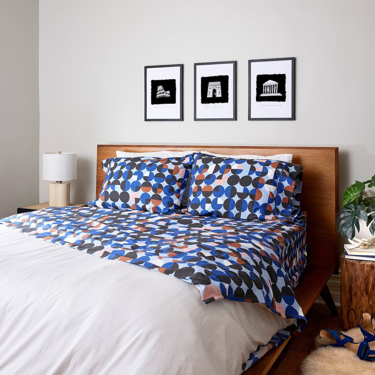 Midnight Sky Elegance Brushed Cotton Sheet Set
