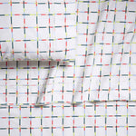 Mod Windowpane Brushed Cotton Sheet Set