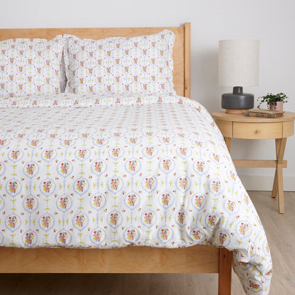 Sweet Posie Vignette Brushed Cotton Duvet Cover Set