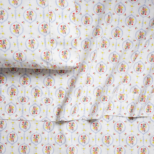 Sweet Posie Vignette Brushed Cotton Sheet Set