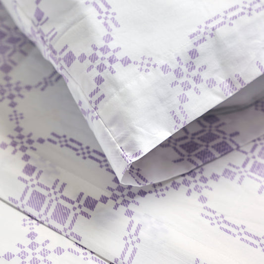 Woven Rings Brushed Cotton Sheet Set