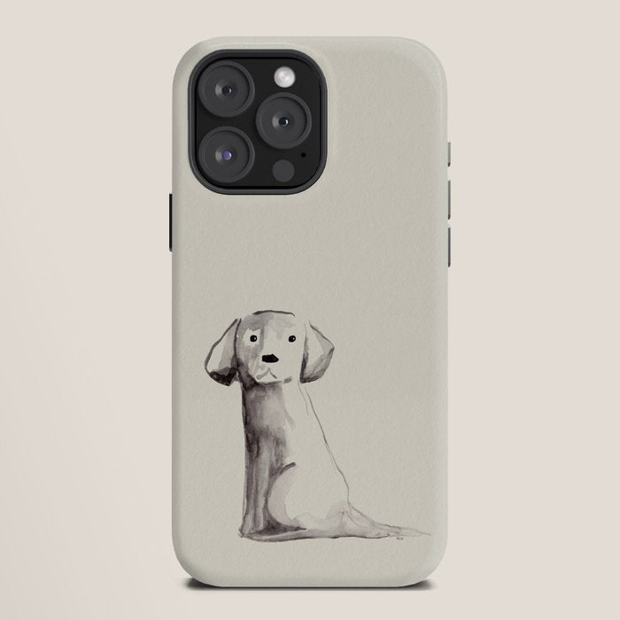 Little pup watercolor dog painting iPhone Case Gallery Image 12