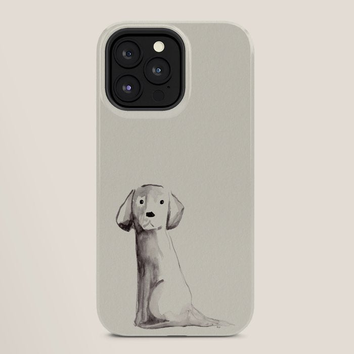 Little pup watercolor dog painting iPhone Case Gallery Image 28