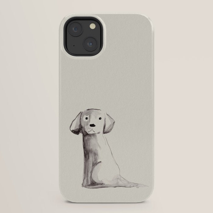 Little pup watercolor dog painting iPhone Case Gallery Image 30