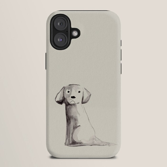 Little pup watercolor dog painting iPhone Case Gallery Image 10