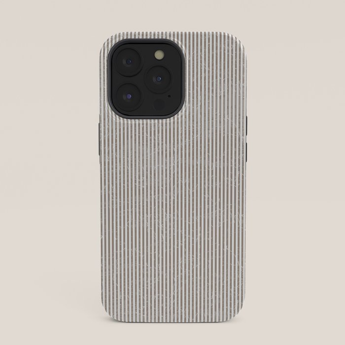 Cocoa Brown Tan Pinstripes iPhone Case Gallery Image 35