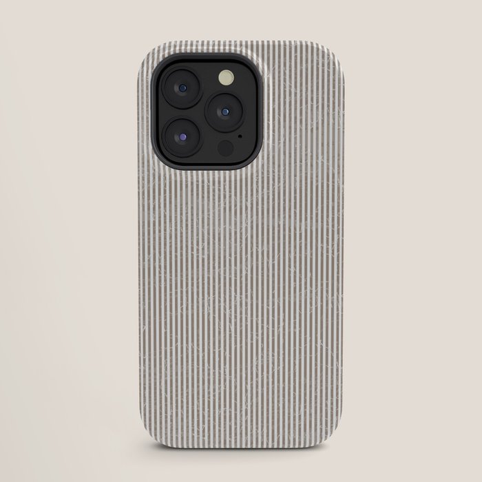 Cocoa Brown Tan Pinstripes iPhone Case Gallery Image 27