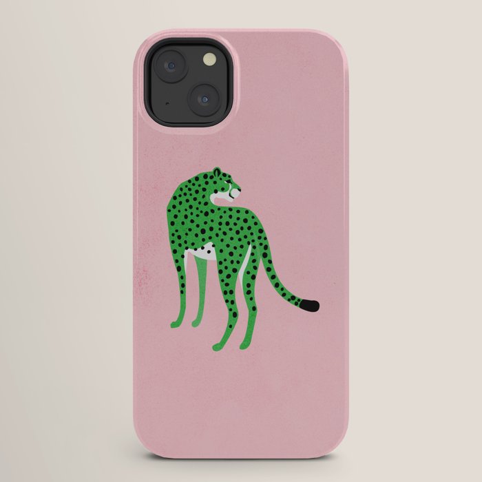 The Stare 2: Tropical Green Cheetah Edition iPhone Case Gallery Image 26