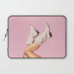 These Boots - Glitter Pink Laptop Sleeve Gallery Image 1