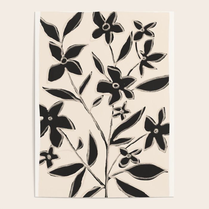 Abstract Minimal Flowers 16 Poster Gallery Image 1