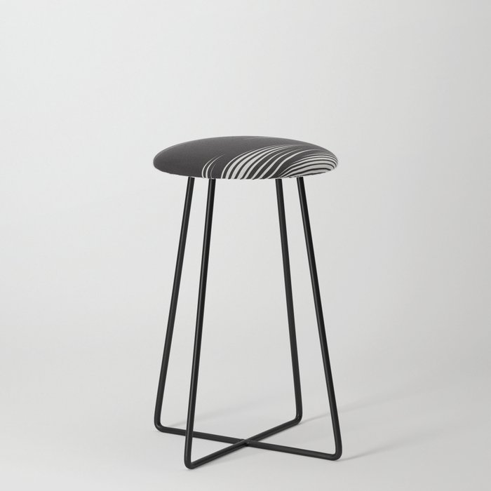 Wavy Black and Beige 13 Stool Gallery Image 3
