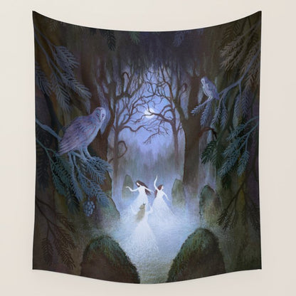 Dance of the Midnight Witches Wall Tapestry Gallery Image 3
