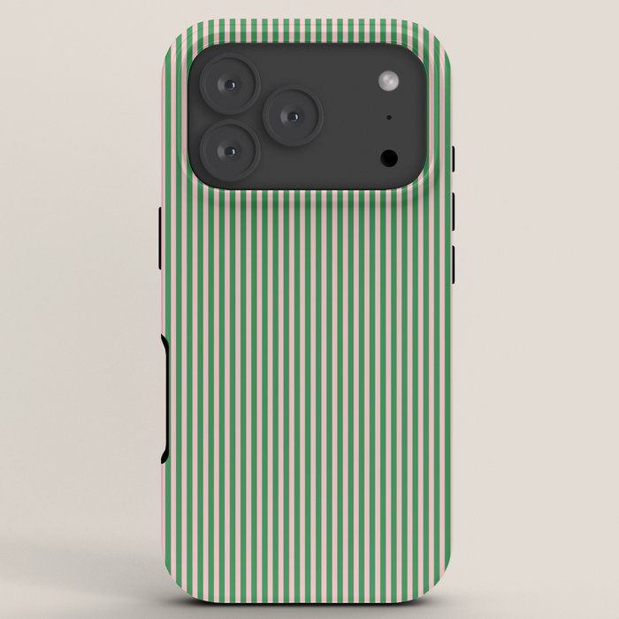 Narrow Stripes Green and Pink Vertical Pattern iPhone Case Gallery Image 7