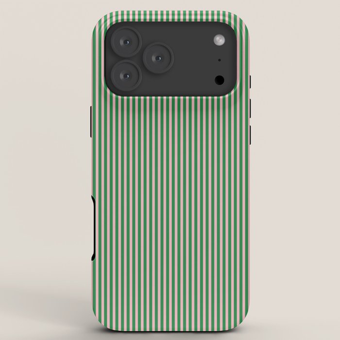 Narrow Stripes Green and Pink Vertical Pattern iPhone Case Gallery Image 8