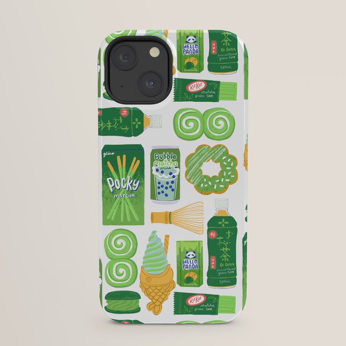 Matcha Green Tea Snacks iPhone Case Gallery Image 21