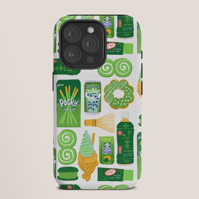 Matcha Green Tea Snacks iPhone Case Gallery Image 11