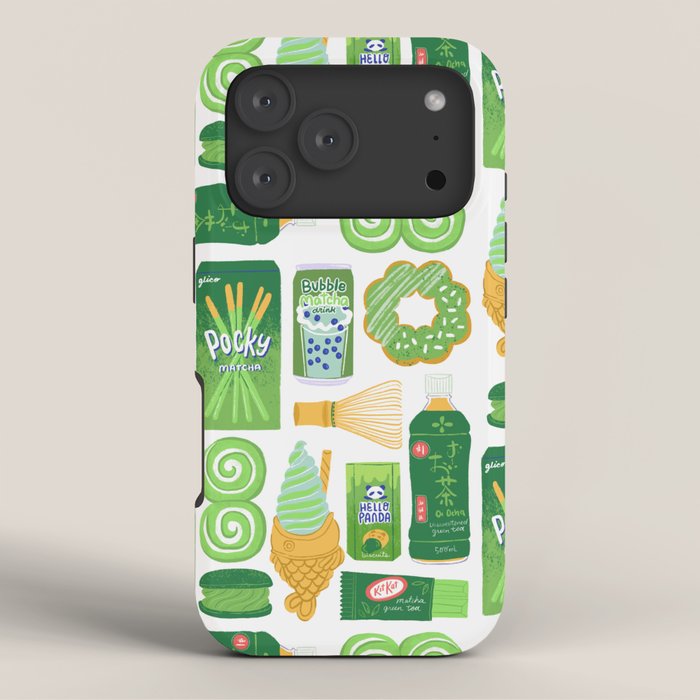 Matcha Green Tea Snacks iPhone Case Gallery Image 3