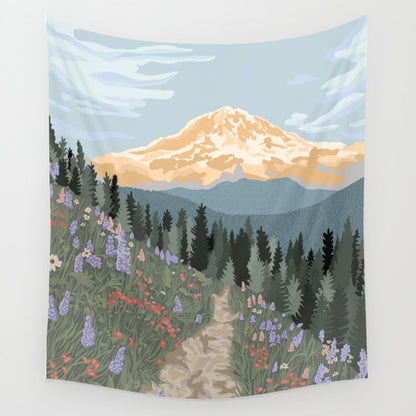 Mount Rainier National Park Wall Tapestry Gallery Image 2