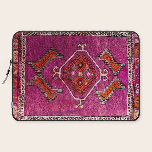 vintage Moroccan carpet Laptop Sleeve Gallery Image 2