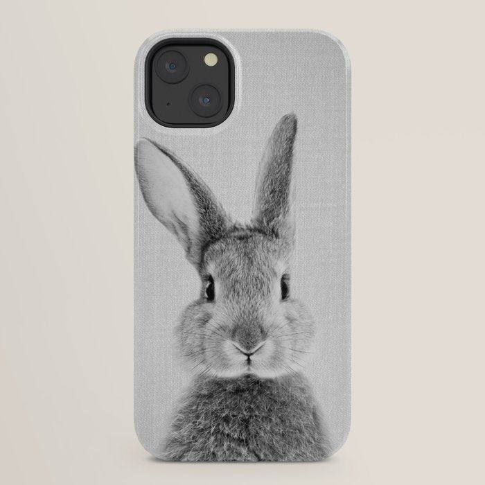 Rabbit - Black & White iPhone Case Gallery Image 22