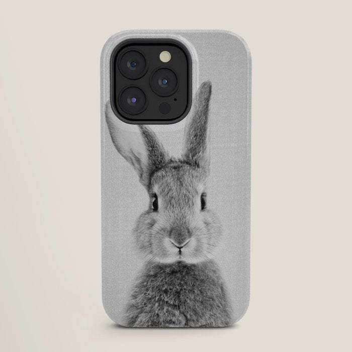 Rabbit - Black & White iPhone Case Gallery Image 27