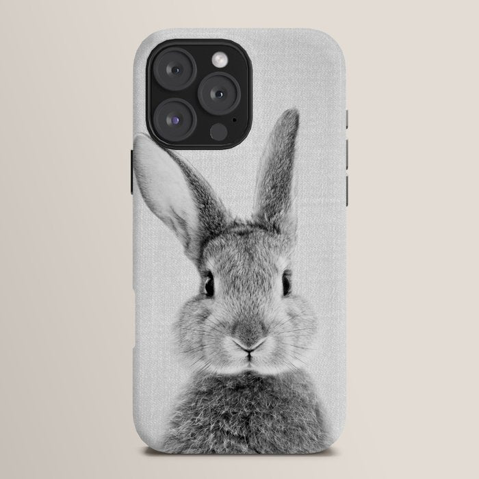 Rabbit - Black & White iPhone Case Gallery Image 16