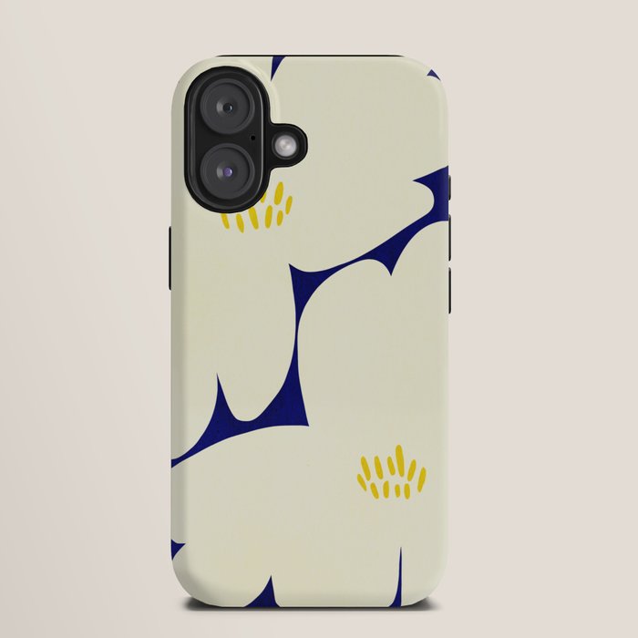 Abstract botanical 52-blue iPhone Case Gallery Image 9