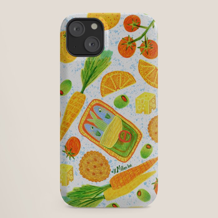 Kitchen Snacks & Apps in Orange & White iPhone Case Gallery Image 18