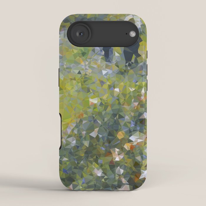 Monet Garden Low Poly Nature Art iPhone Case Gallery Image 2