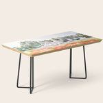 orange poppy field watercolour Coffee Table Gallery Image 1