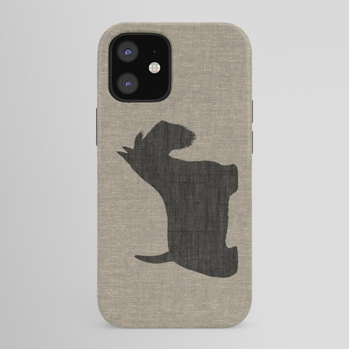 Scottish Terrier | Black Scottie Dog Silhouette iPhone Case Gallery Image 41