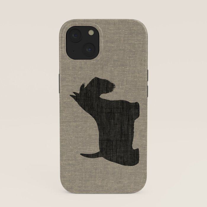 Scottish Terrier | Black Scottie Dog Silhouette iPhone Case Gallery Image 37