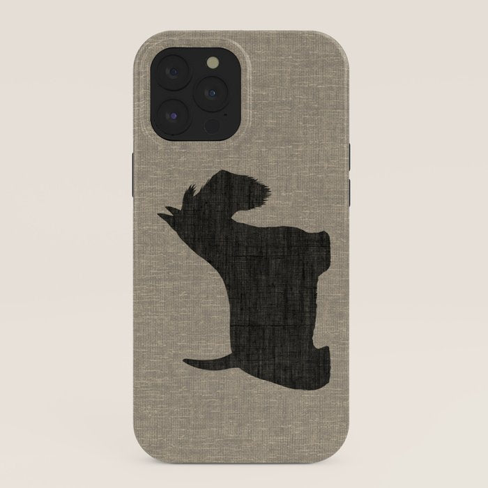 Scottish Terrier | Black Scottie Dog Silhouette iPhone Case Gallery Image 40