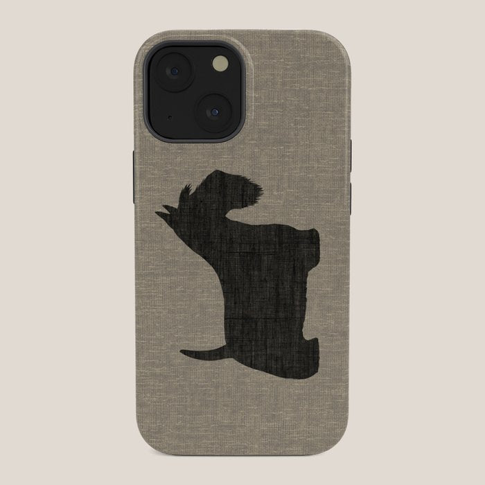 Scottish Terrier | Black Scottie Dog Silhouette iPhone Case Gallery Image 34