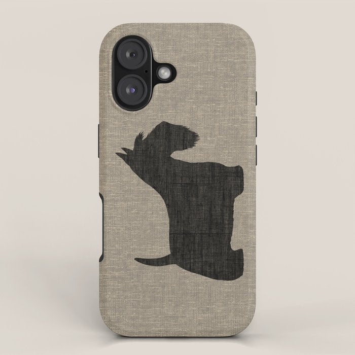Scottish Terrier | Black Scottie Dog Silhouette iPhone Case Gallery Image 1