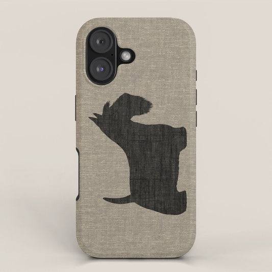 Scottish Terrier | Black Scottie Dog Silhouette iPhone Case Gallery Image 1