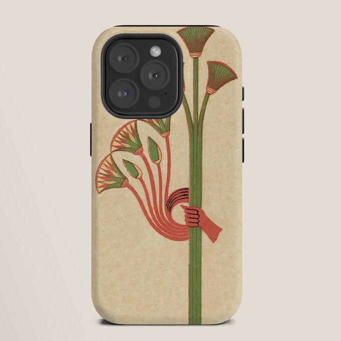 Egyptian Papyrus Plants and Lotus Flowers iPhone Case Gallery Image 11