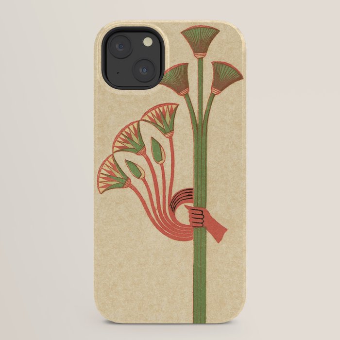 Egyptian Papyrus Plants and Lotus Flowers iPhone Case Gallery Image 22