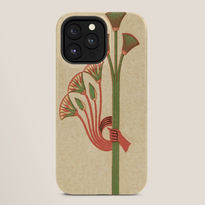 Egyptian Papyrus Plants and Lotus Flowers iPhone Case Gallery Image 28