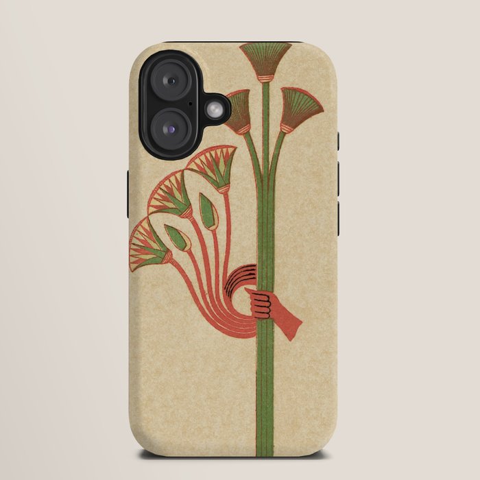 Egyptian Papyrus Plants and Lotus Flowers iPhone Case Gallery Image 9