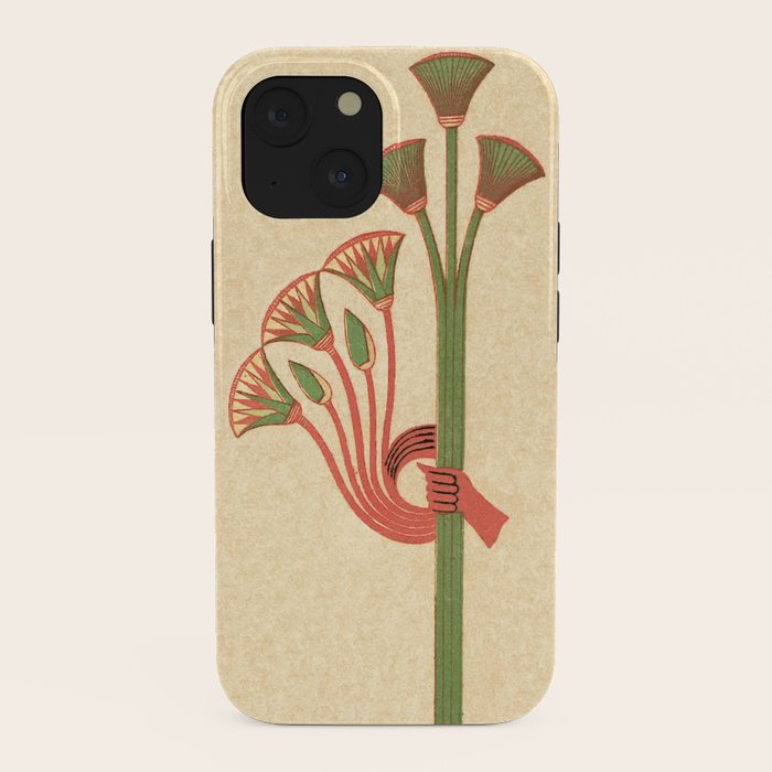 Egyptian Papyrus Plants and Lotus Flowers iPhone Case Gallery Image 38