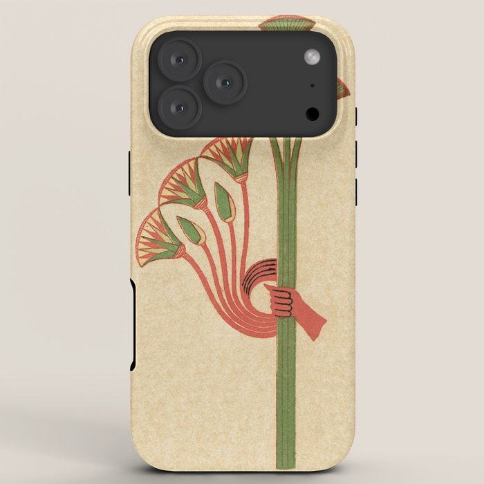 Egyptian Papyrus Plants and Lotus Flowers iPhone Case Gallery Image 8