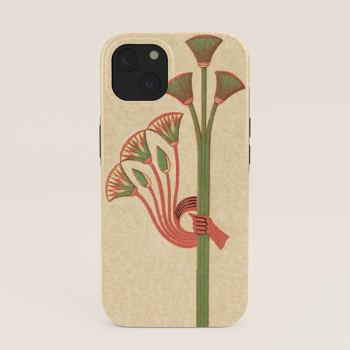 Egyptian Papyrus Plants and Lotus Flowers iPhone Case Gallery Image 37