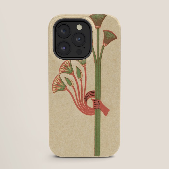 Egyptian Papyrus Plants and Lotus Flowers iPhone Case Gallery Image 27
