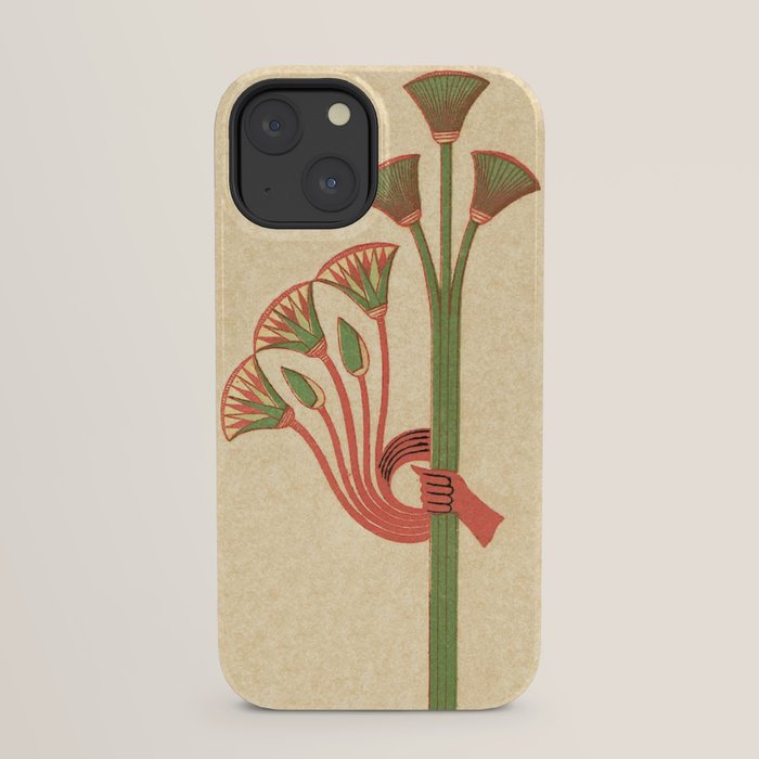 Egyptian Papyrus Plants and Lotus Flowers iPhone Case Gallery Image 21